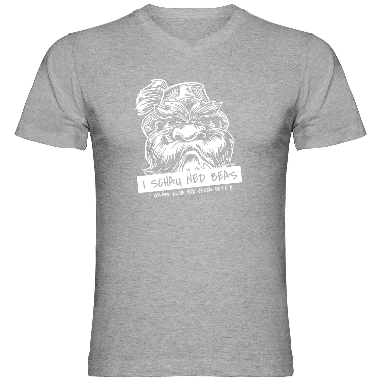 I schau ned Beas Tshirt V-Ausschnitt - Datschi Trachten