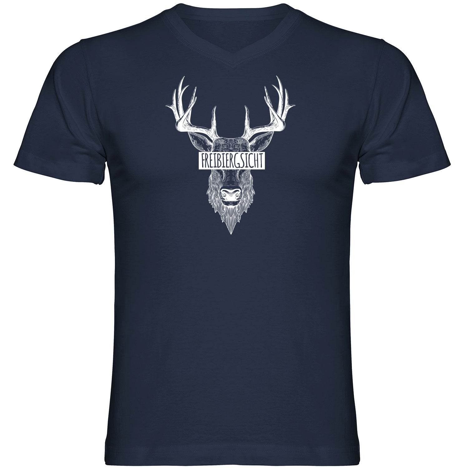 Freibiergsicht Tshirt V-Ausschnitt - Datschi Trachten