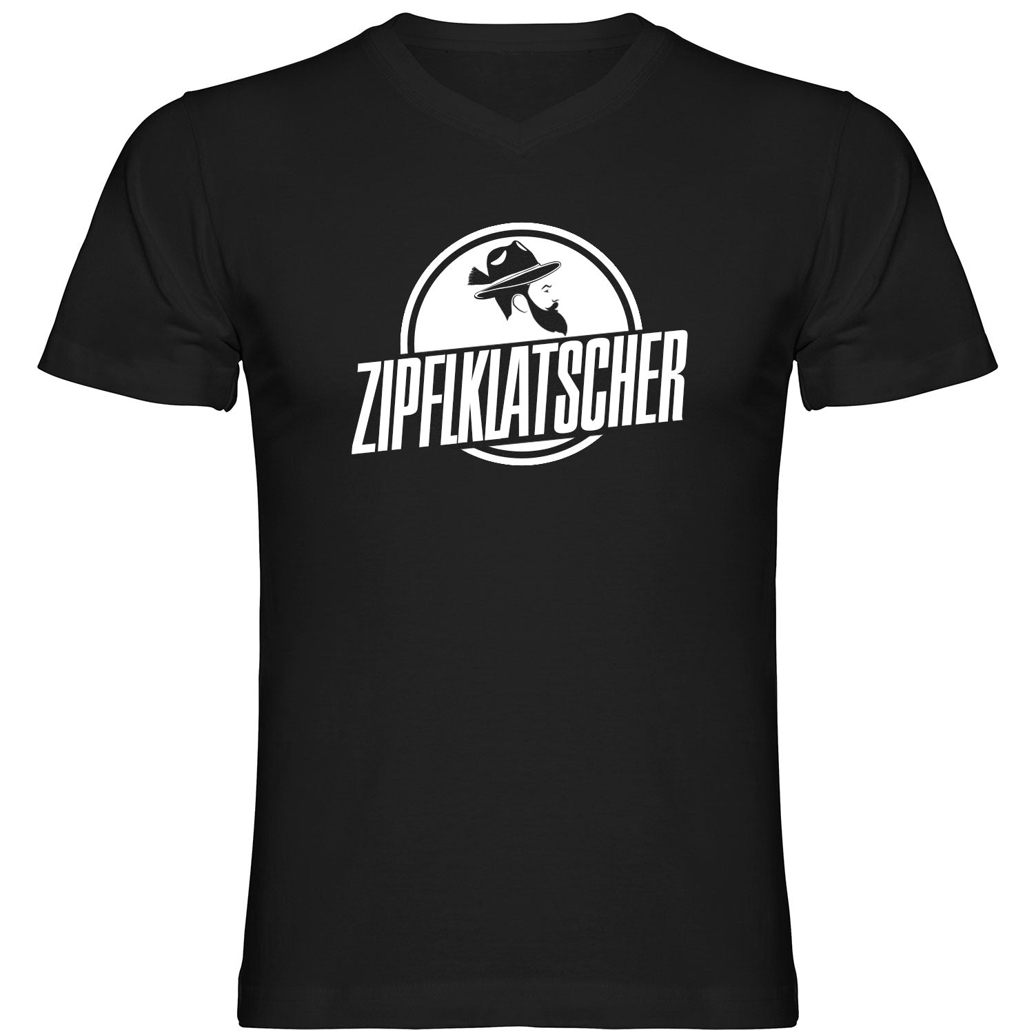 Zipfklatscher Herren Tshirt V-Ausschnitt - Datschi Trachten