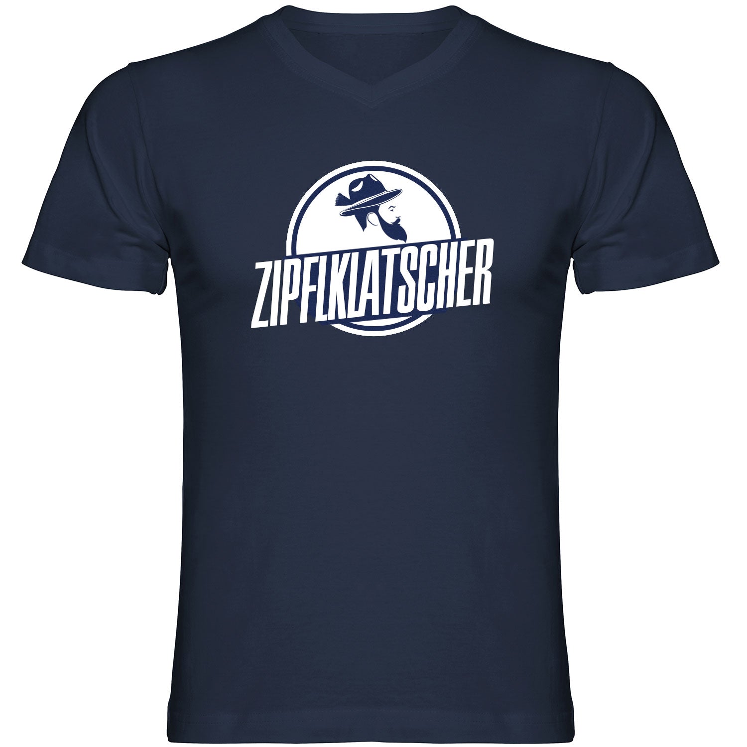 Zipfklatscher Herren Tshirt V-Ausschnitt - Datschi Trachten