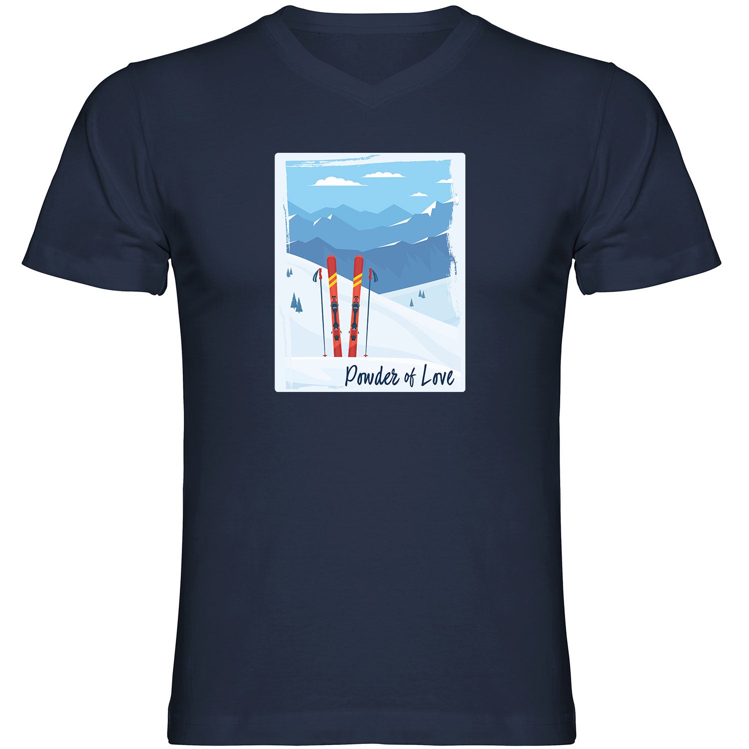 Powder of Love Herren Tshirt V-Ausschnitt - Datschi Trachten