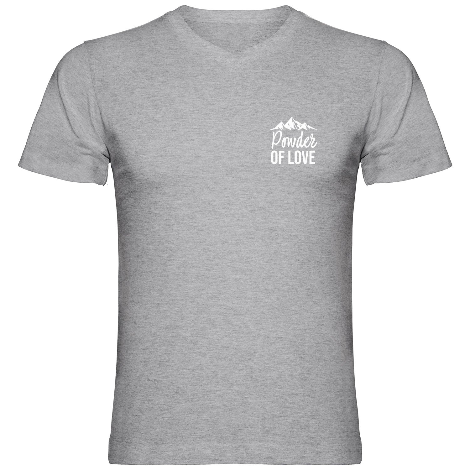 Powder of Love Mini Logo Herren Tshirt V-Ausschnitt - Datschi Trachten