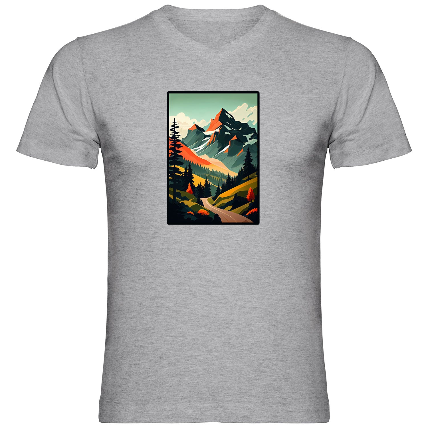 Bergmomente Herren T shirt V-Ausschnitt - Datschi Trachten