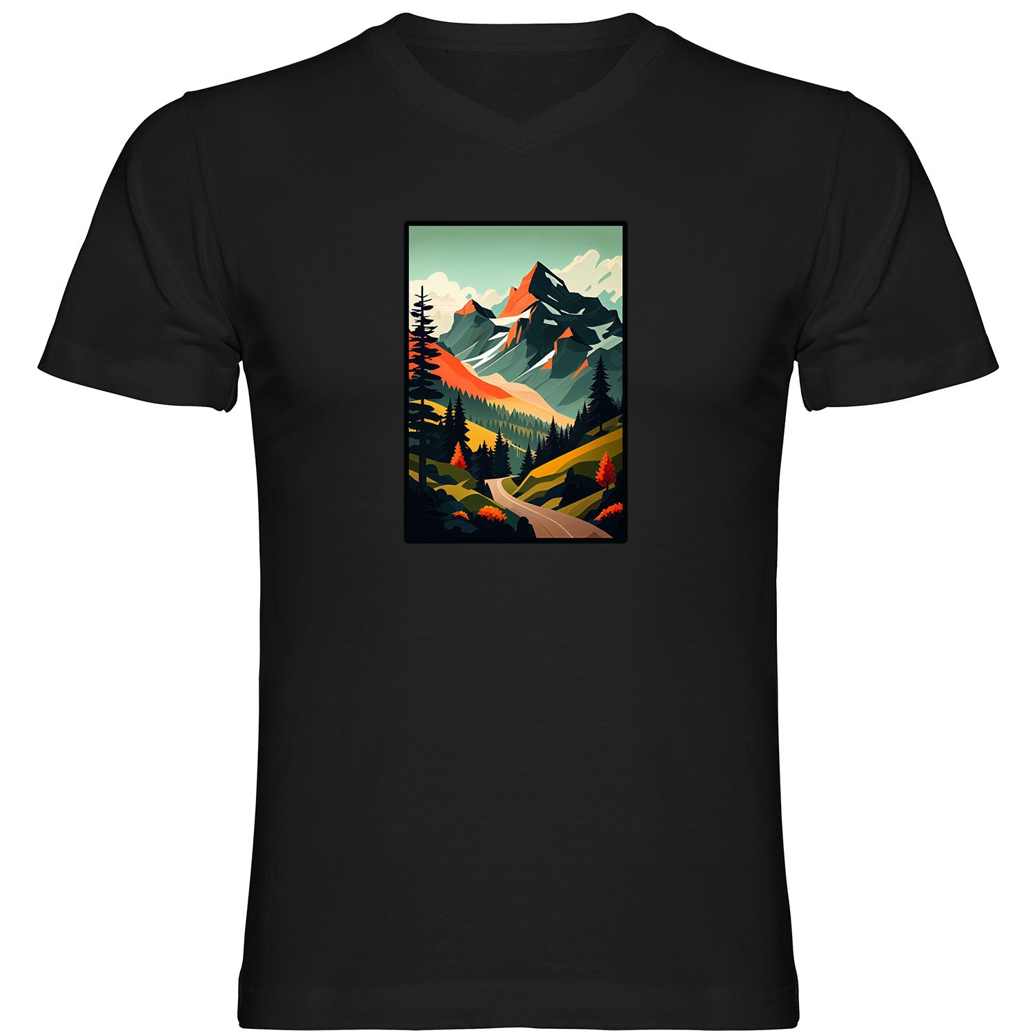 Bergmomente Herren T shirt V-Ausschnitt - Datschi Trachten