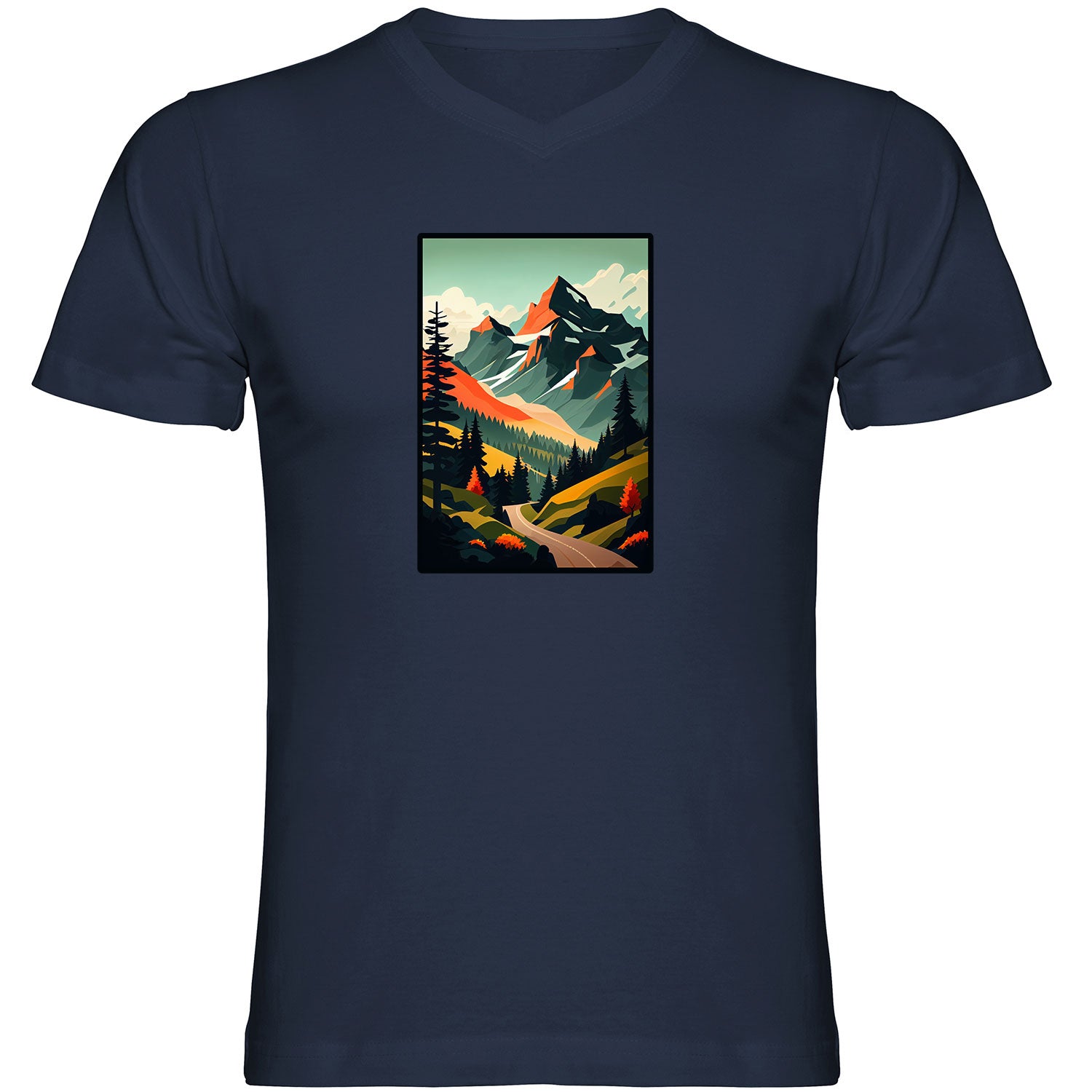 Bergmomente Herren T shirt V-Ausschnitt - Datschi Trachten