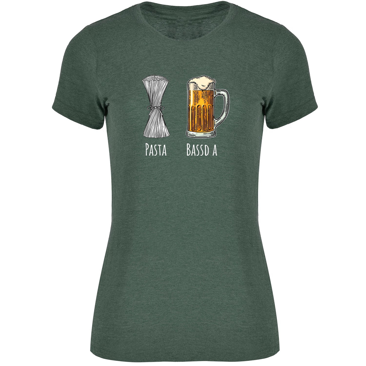 Pasta - Bassd a Bier Damen Tshirt - Datschi Trachten