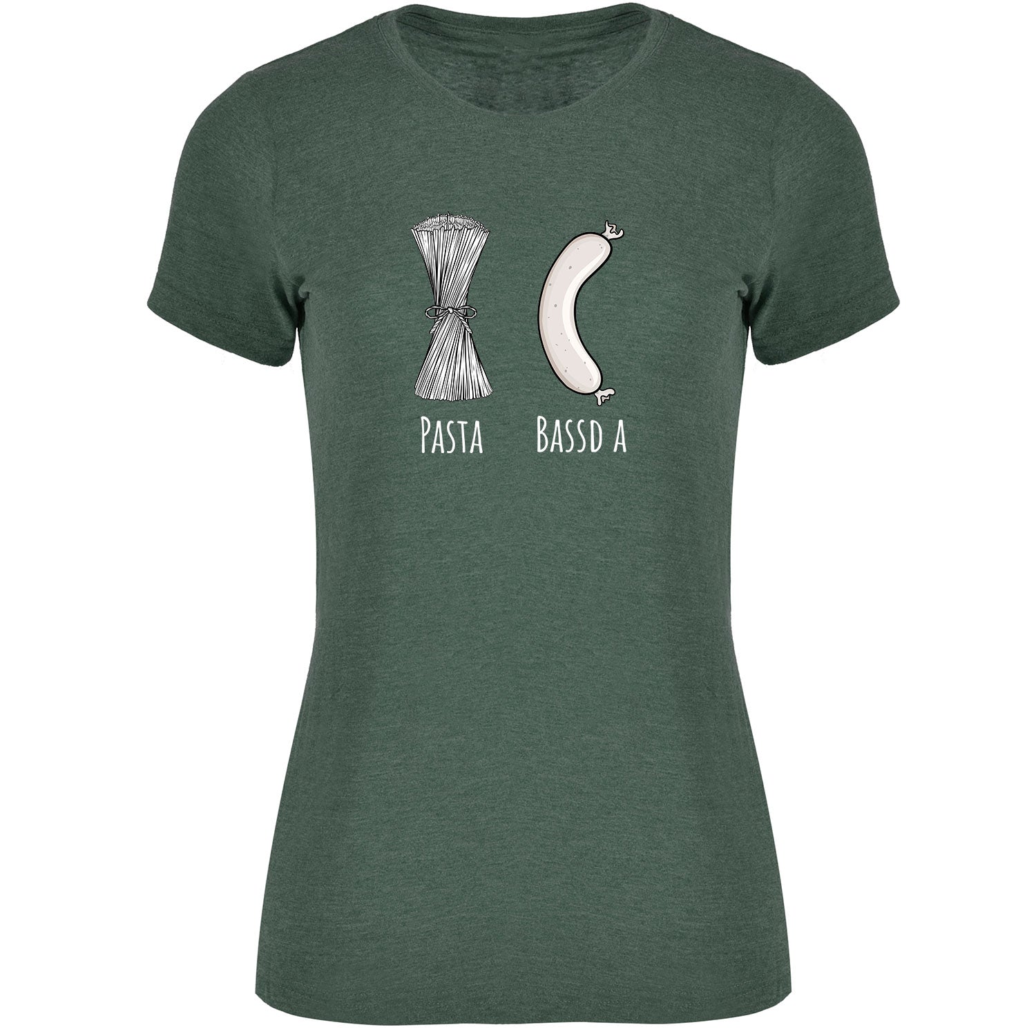 Pasta - Bassd a Weißwurst Damen Tshirt - Datschi Trachten