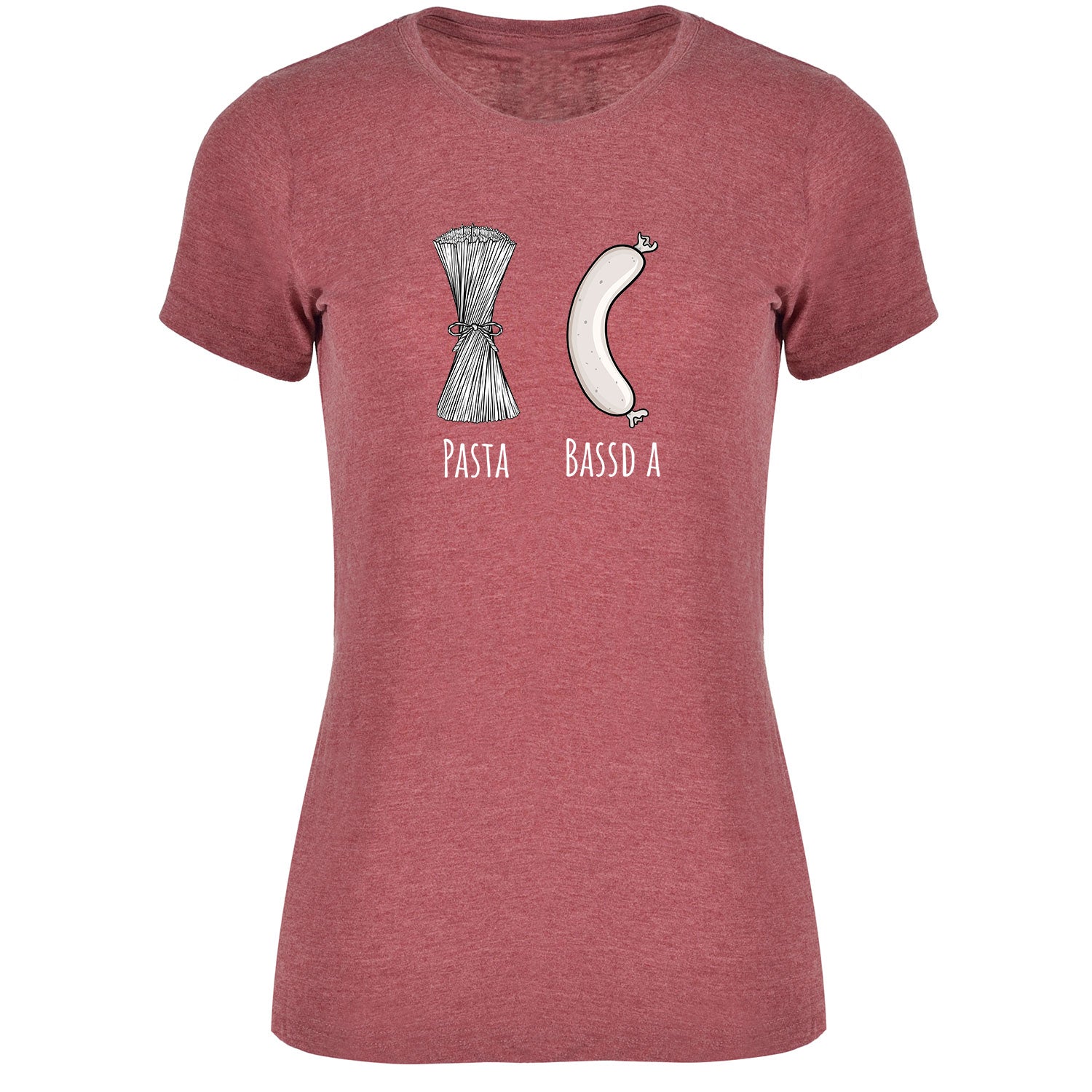 Pasta - Bassd a Weißwurst Damen Tshirt - Datschi Trachten