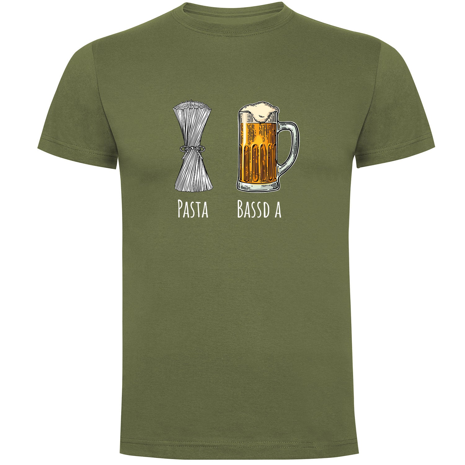 Pasta - Bassd a Bier Herren Tshirt - Datschi Trachten