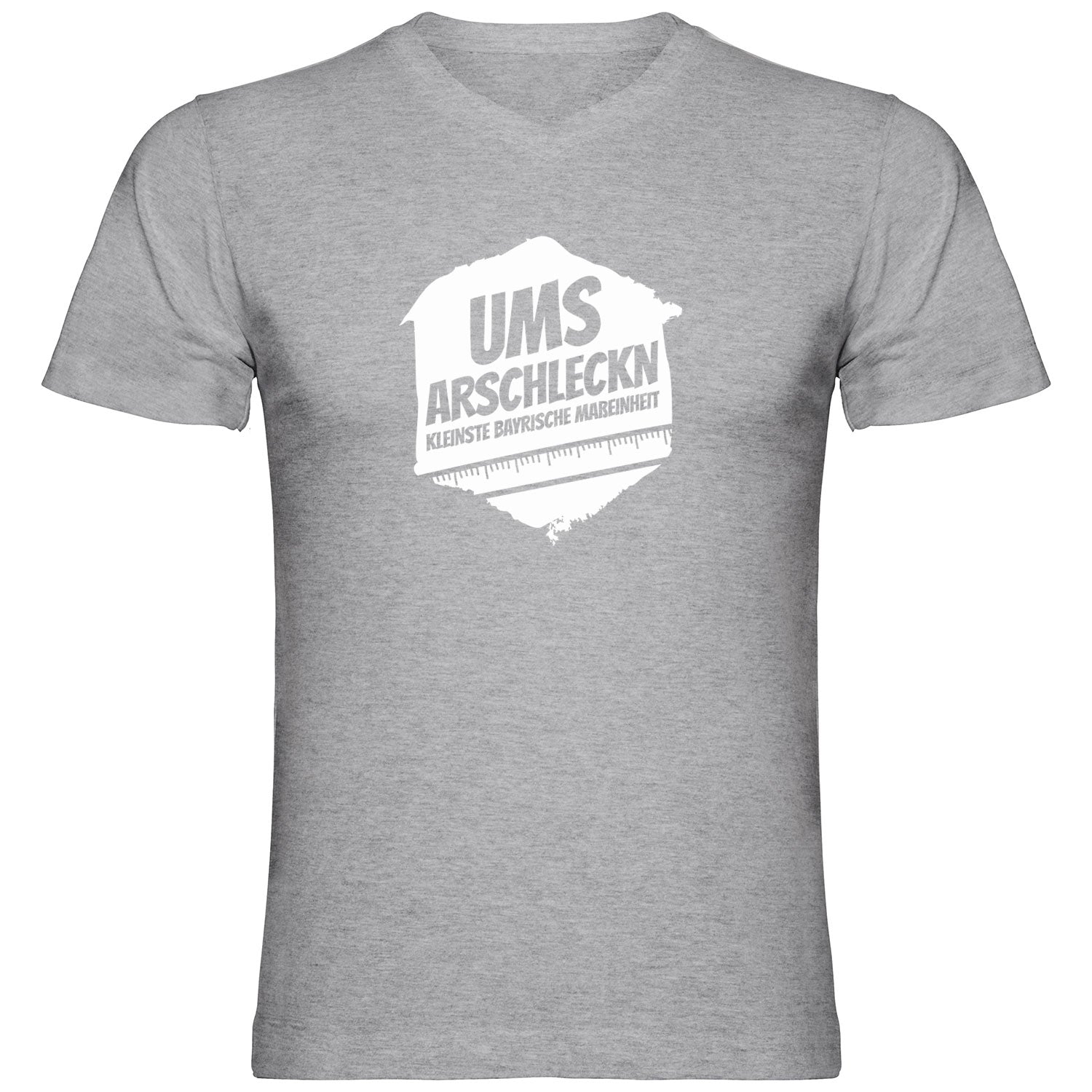 Ums Arschleckn Tshirt V-Ausschnitt - Datschi Trachten