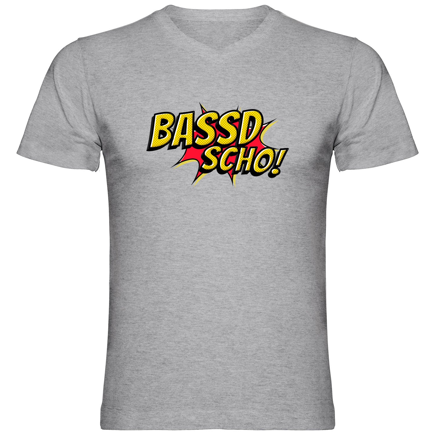 Bassd scho Herren Tshirt V-Ausschnitt - Datschi Trachten