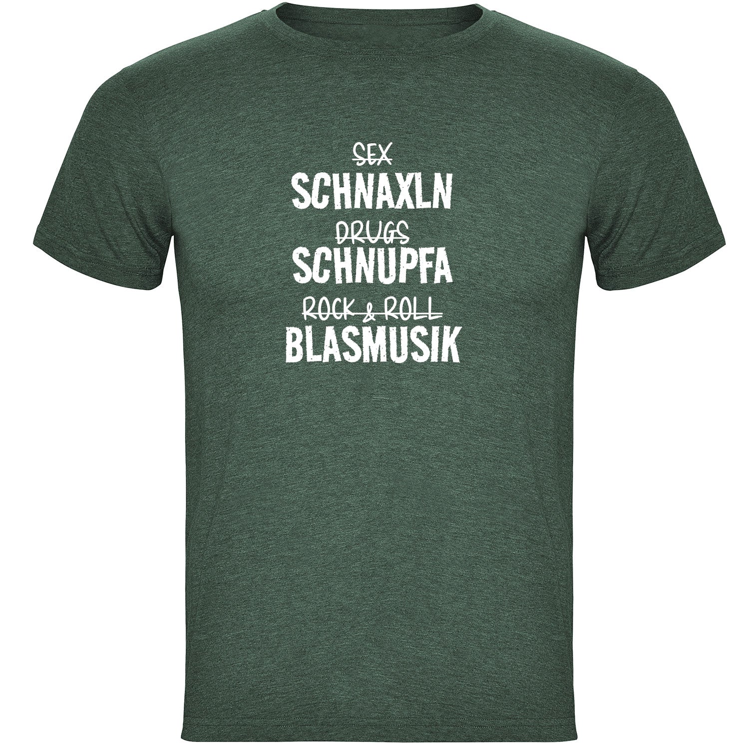 Schnaxln Schnupfa Blasmusik Herren T-shirt - Datschi Trachten