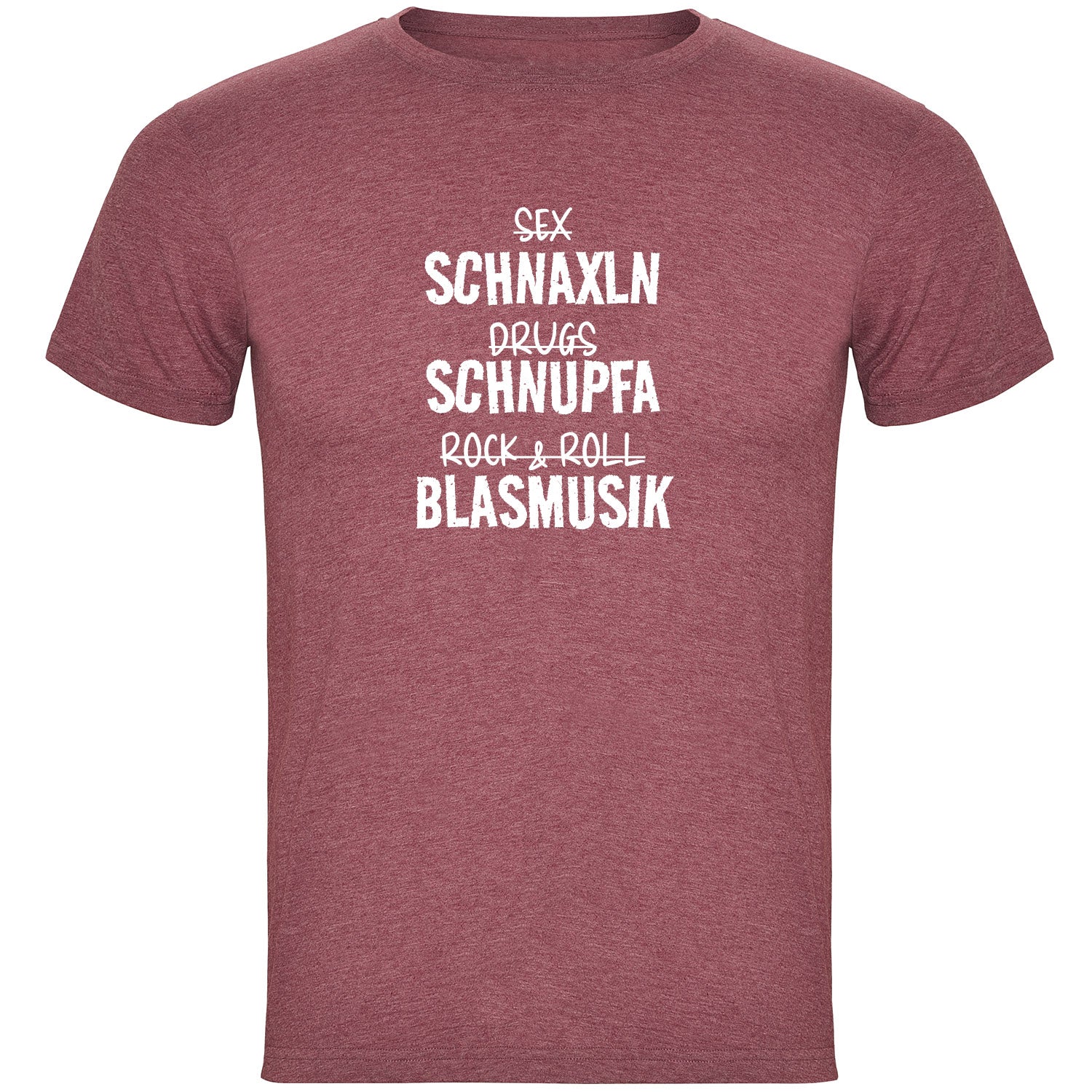 Schnaxln Schnupfa Blasmusik Herren T-shirt