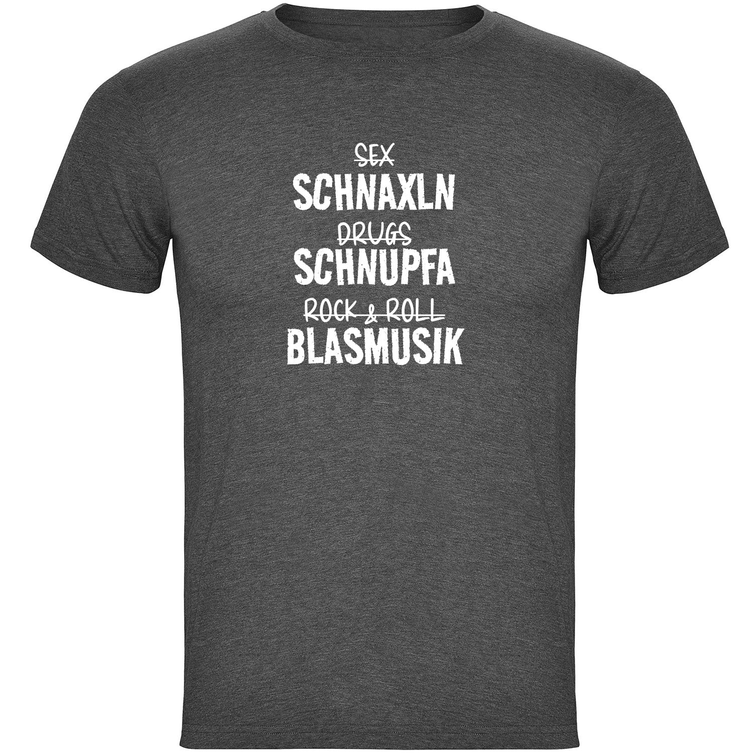 Schnaxln Schnupfa Blasmusik Herren T-shirt