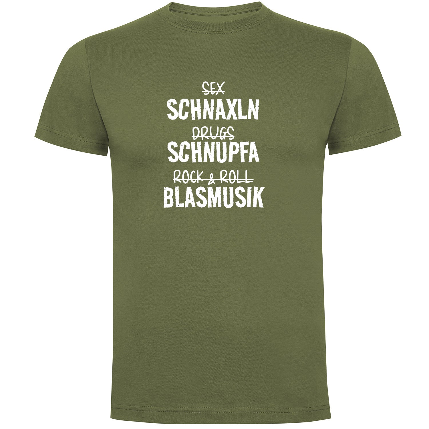 Schnaxln Schnupfa Blasmusik Herren T-shirt