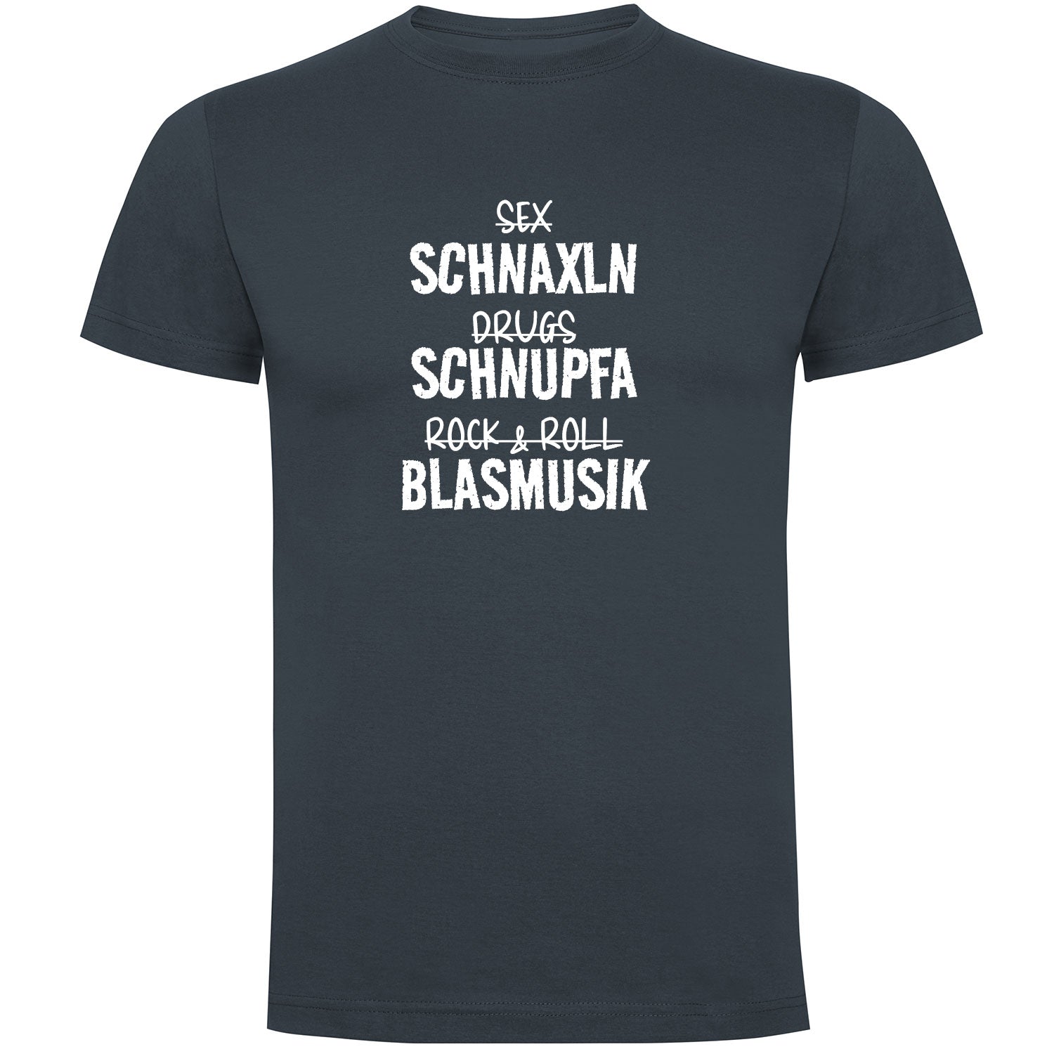 Schnaxln Schnupfa Blasmusik Herren T-shirt