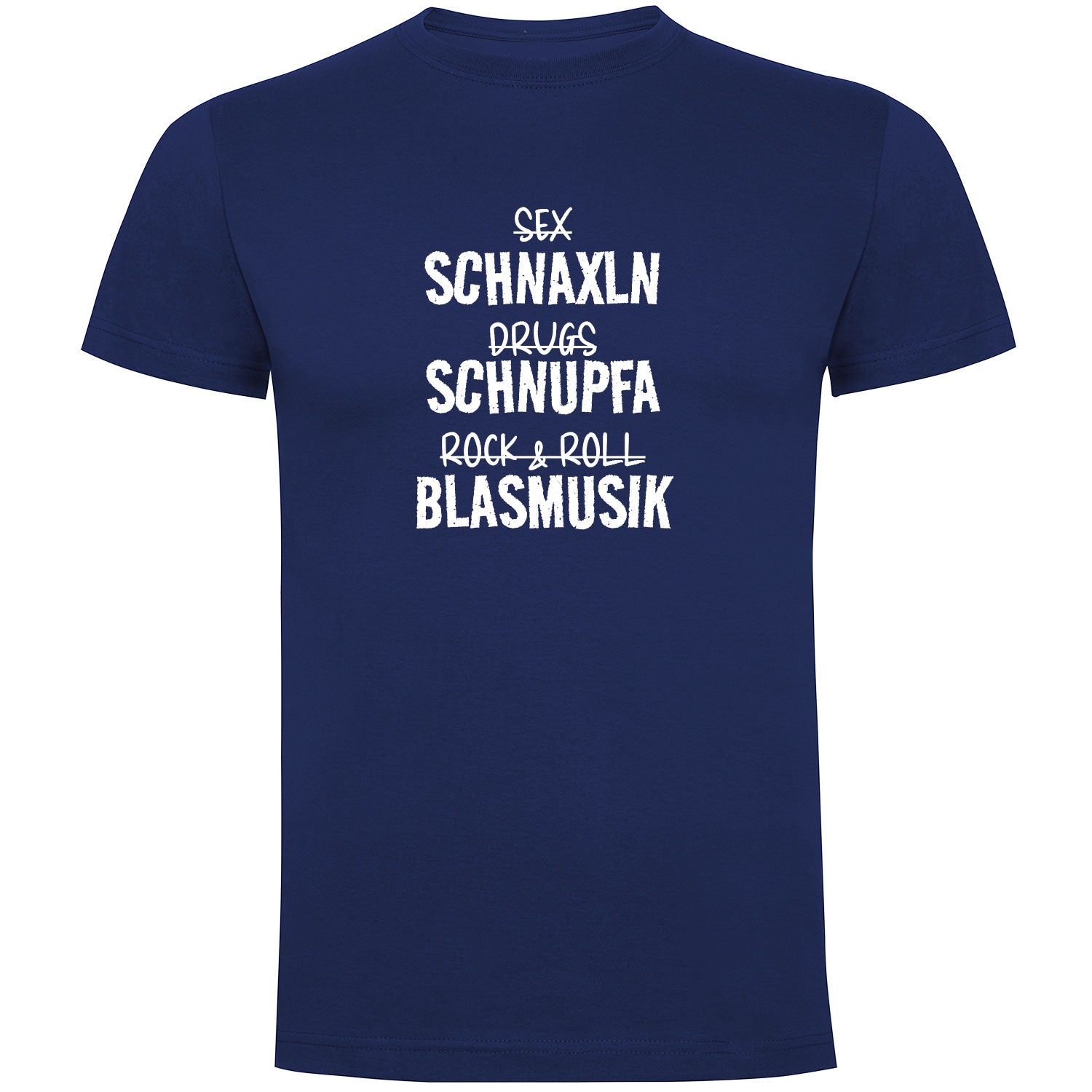 Schnaxln Schnupfa Blasmusik Herren T-shirt