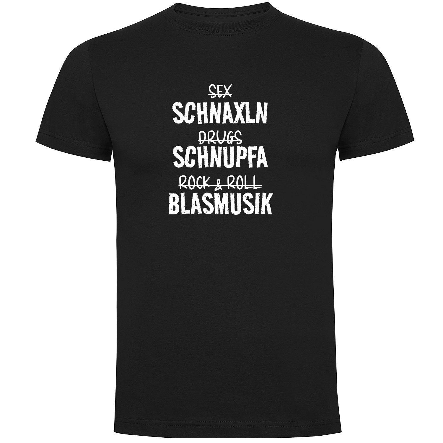 Schnaxln Schnupfa Blasmusik Herren T-shirt - Datschi Trachten