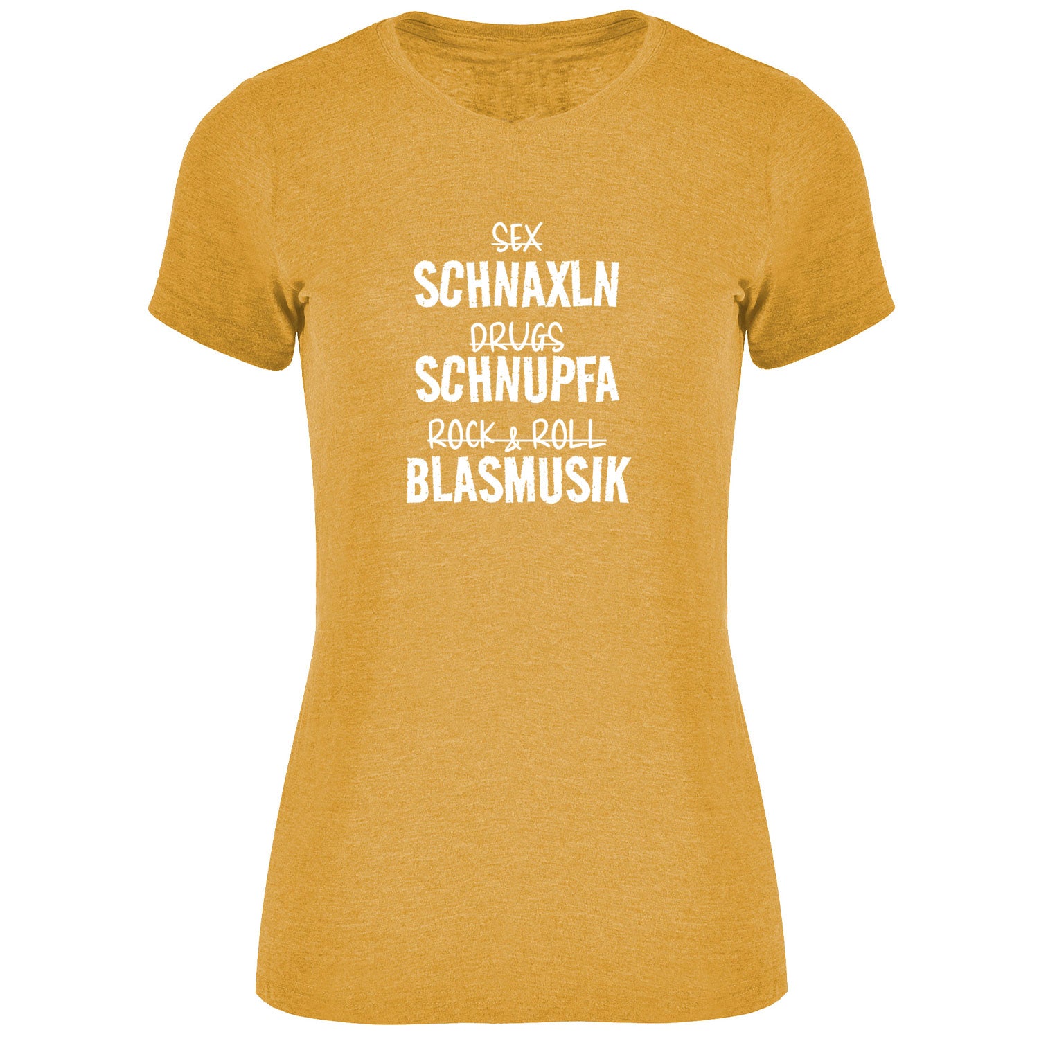 Schnaxln Schnupfa Blasmusik Damen Tshirt - Datschi Trachten