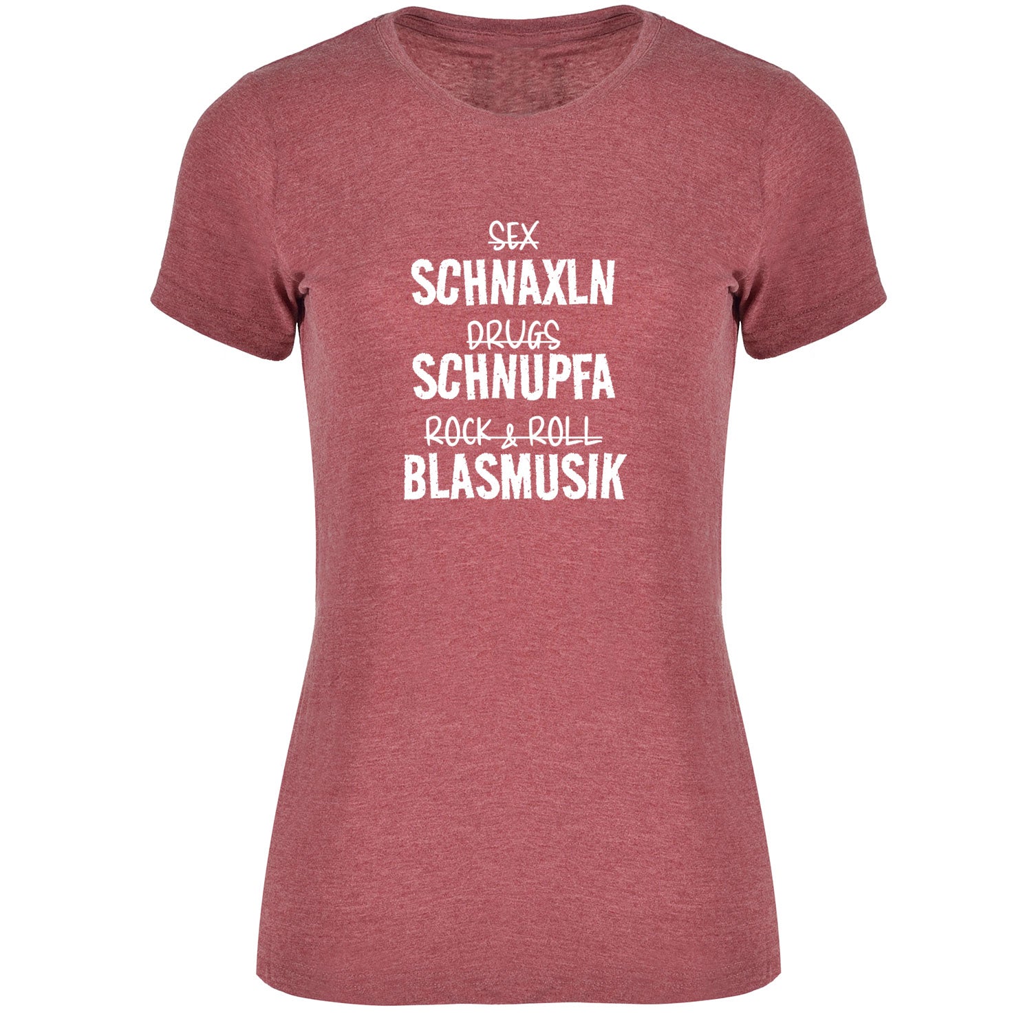 Schnaxln Schnupfa Blasmusik Damen Tshirt - Datschi Trachten