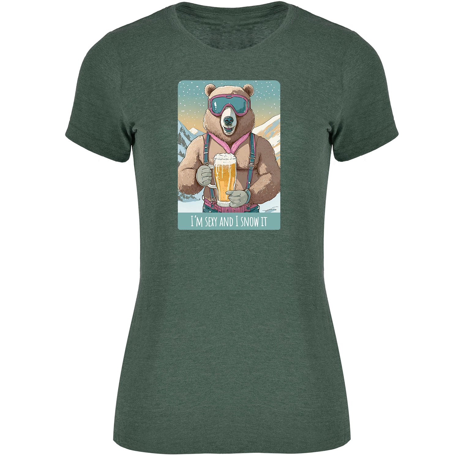 I´m sexy and I snow it Damen Tshirt - Datschi Trachten