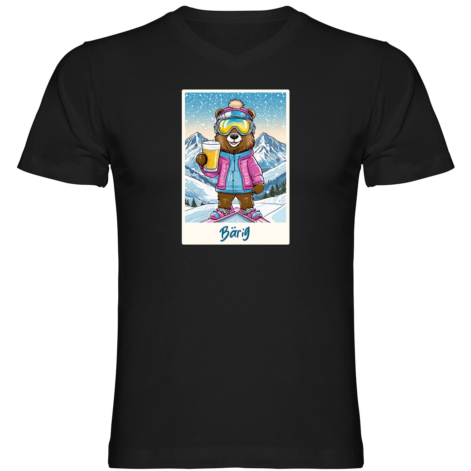 Bärig Herren Tshirt V-Ausschnitt - Datschi Trachten