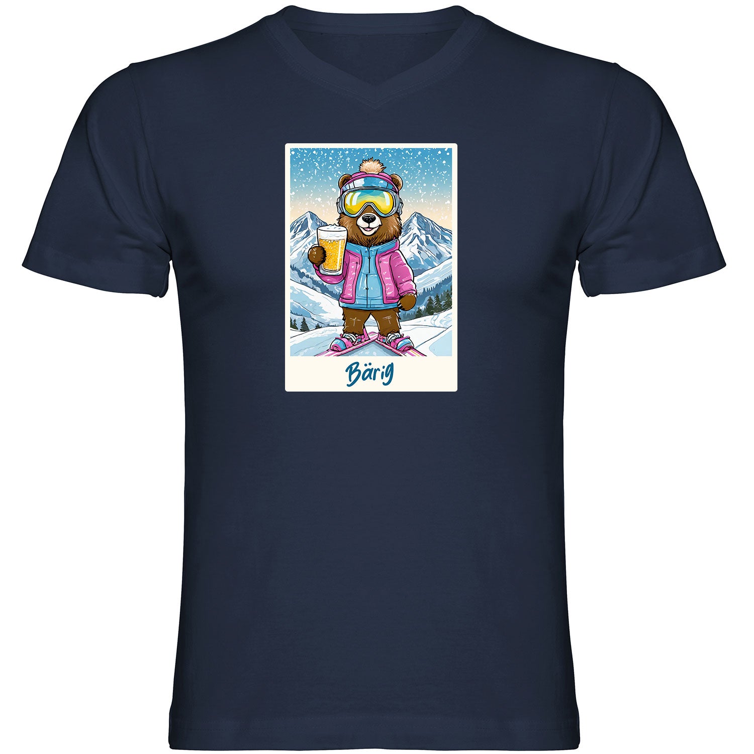 Bärig Herren Tshirt V-Ausschnitt - Datschi Trachten