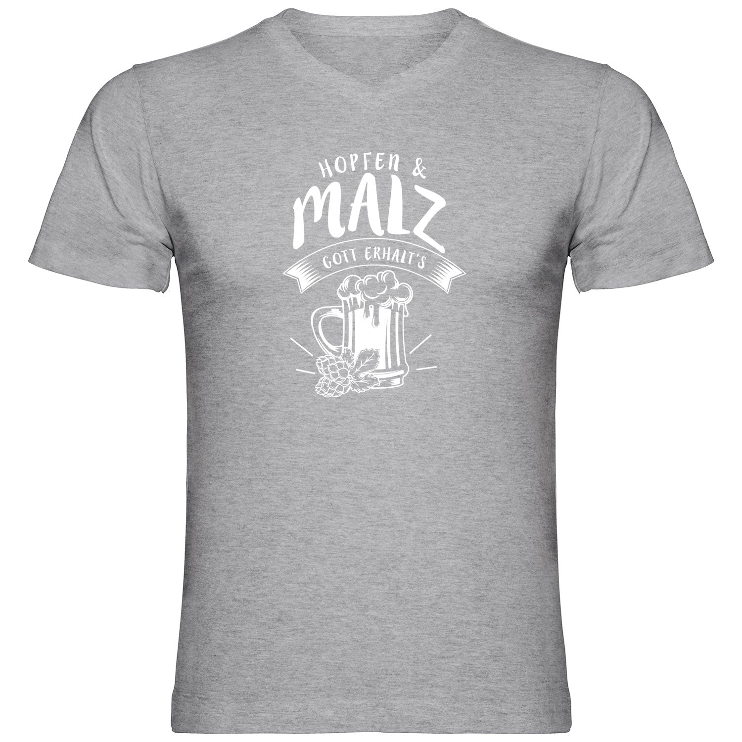 Hopfen und Malz Tshirt V-Ausschnitt - Datschi Trachten