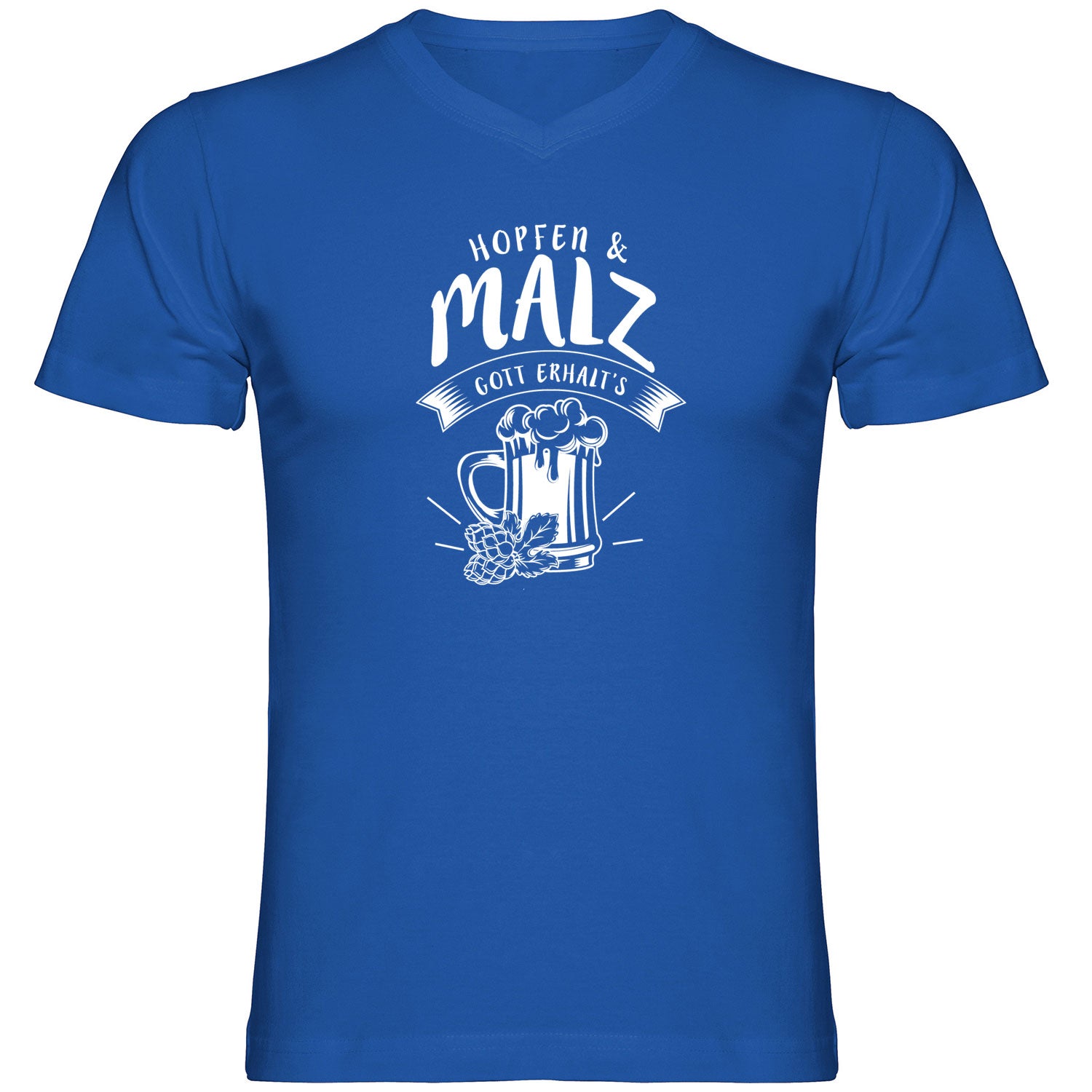 Hopfen und Malz Tshirt V-Ausschnitt - Datschi Trachten