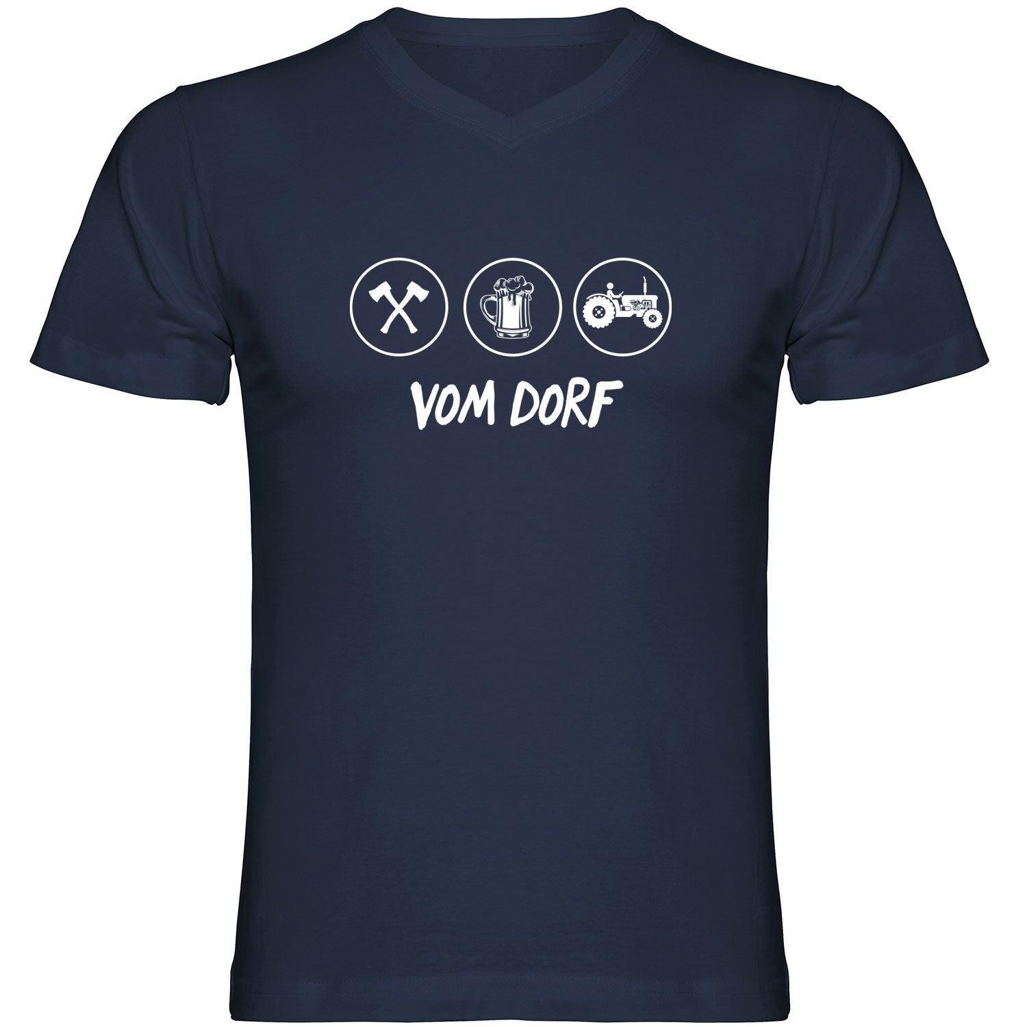 Vom Dorf Tshirt V-Ausschnitt