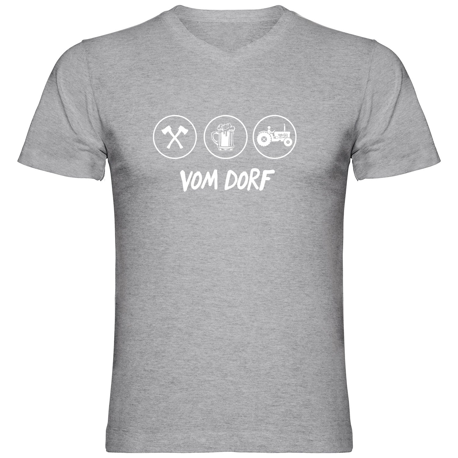 Vom Dorf Tshirt V-Ausschnitt - Datschi Trachten