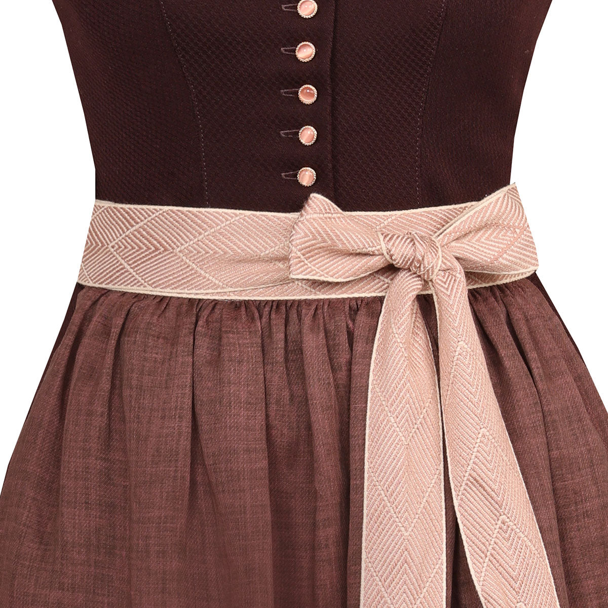 Madame Marie Dirndl Braun Schokolade Traube Thessara Rosa Schleife