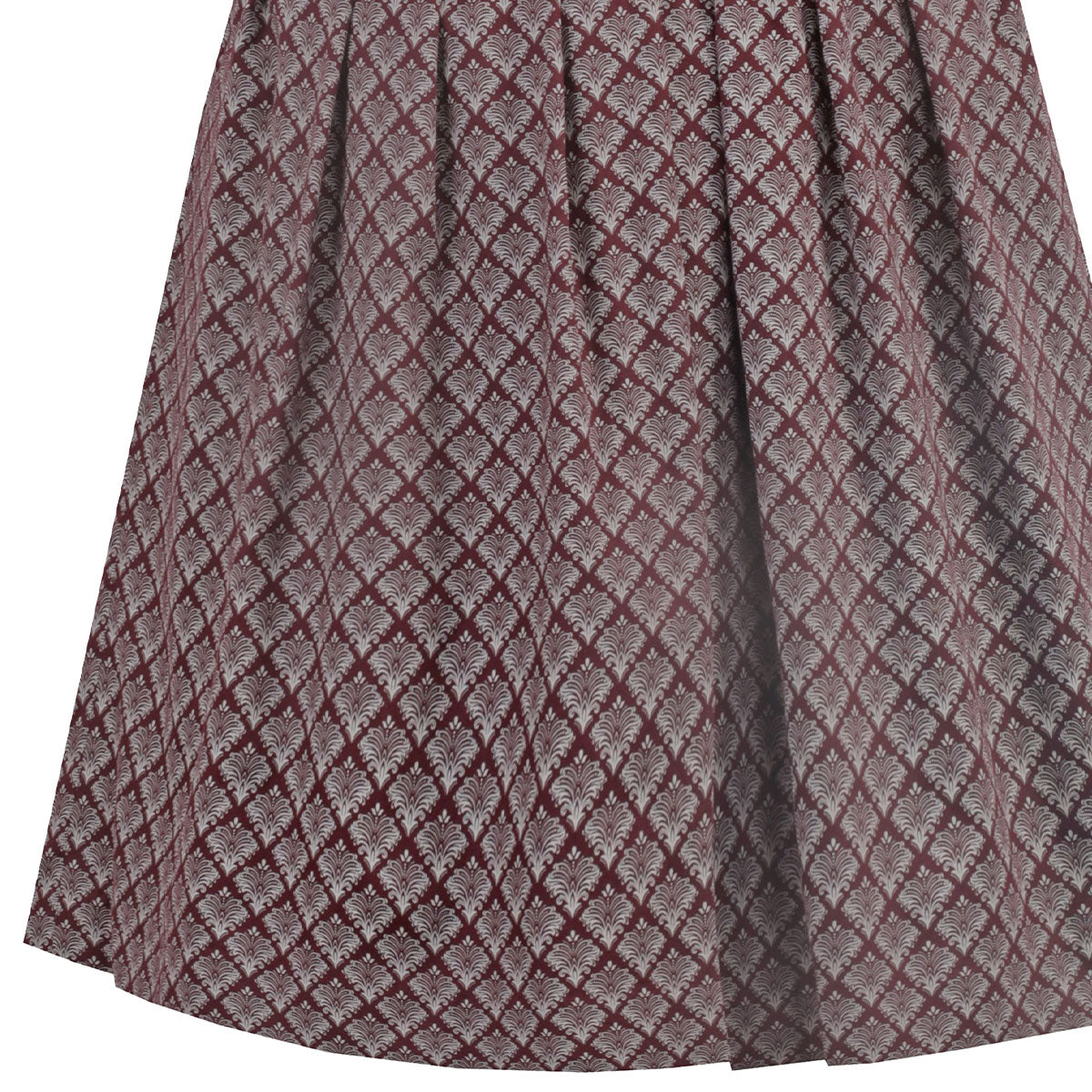 MarJo Dirndl Amorbach Mahagoni Dunkelrot Samt 65cm - Datschi Trachten