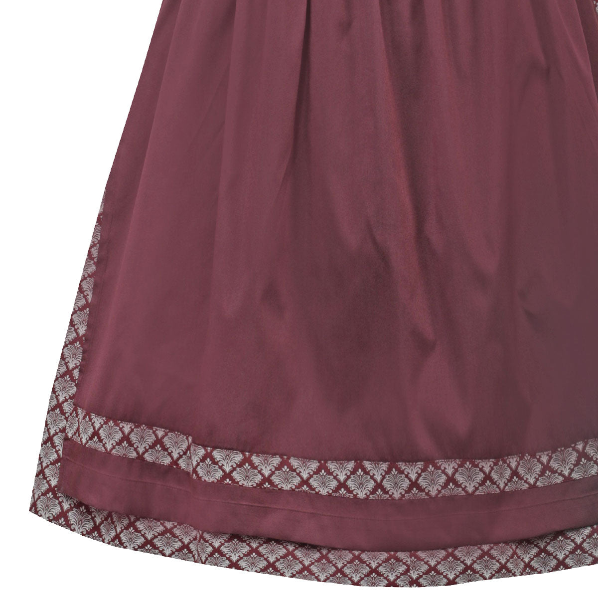 MarJo Dirndl Amorbach Mahagoni Dunkelrot Samt 65cm - Datschi Trachten