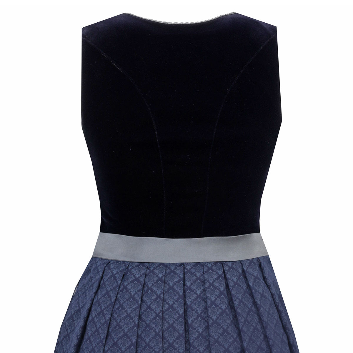 MarJo Dirndl Amorbach Nachblau Samt 65cm - Datschi Trachten