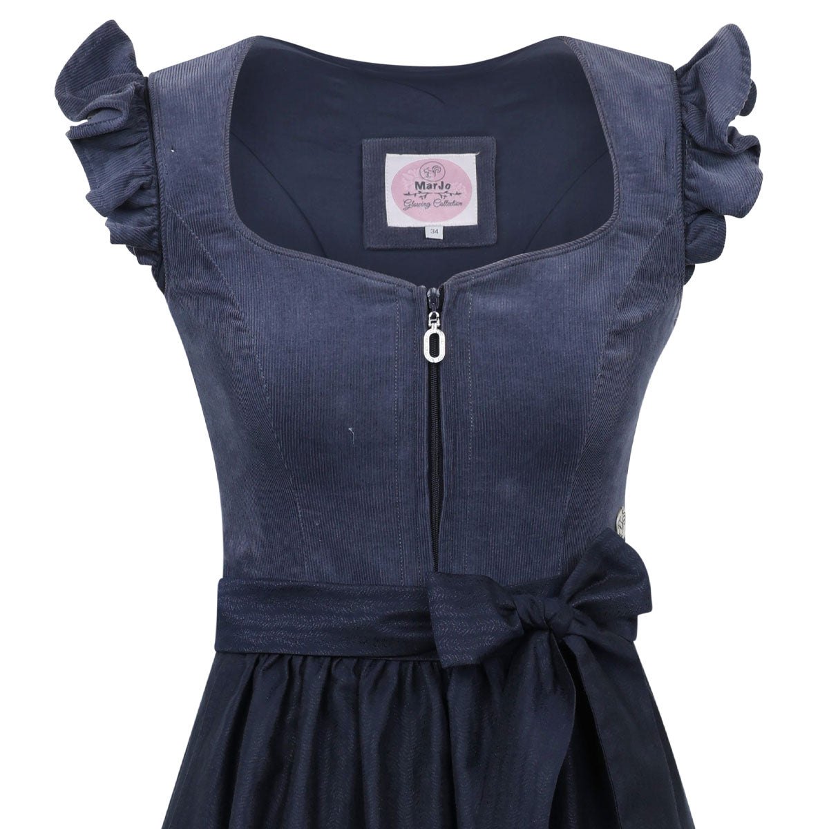 MarJo Dirndl Ansfelden Midnight Flügelarm 70cm - Datschi Trachten