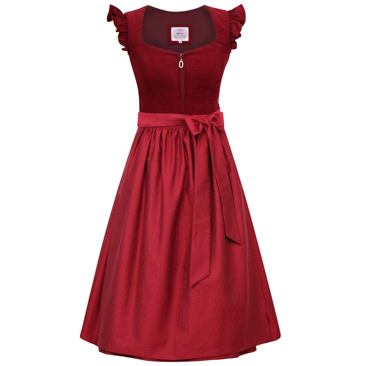 MarJo Dirndl Ansfelden Wine Flügelarm 70cm - Datschi Trachten