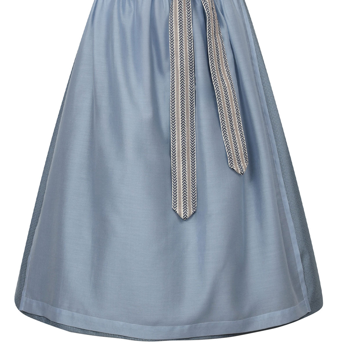 MarJo Dirndl Freudensee Himmelblau Gerader Ausschnitt Cord 70cm