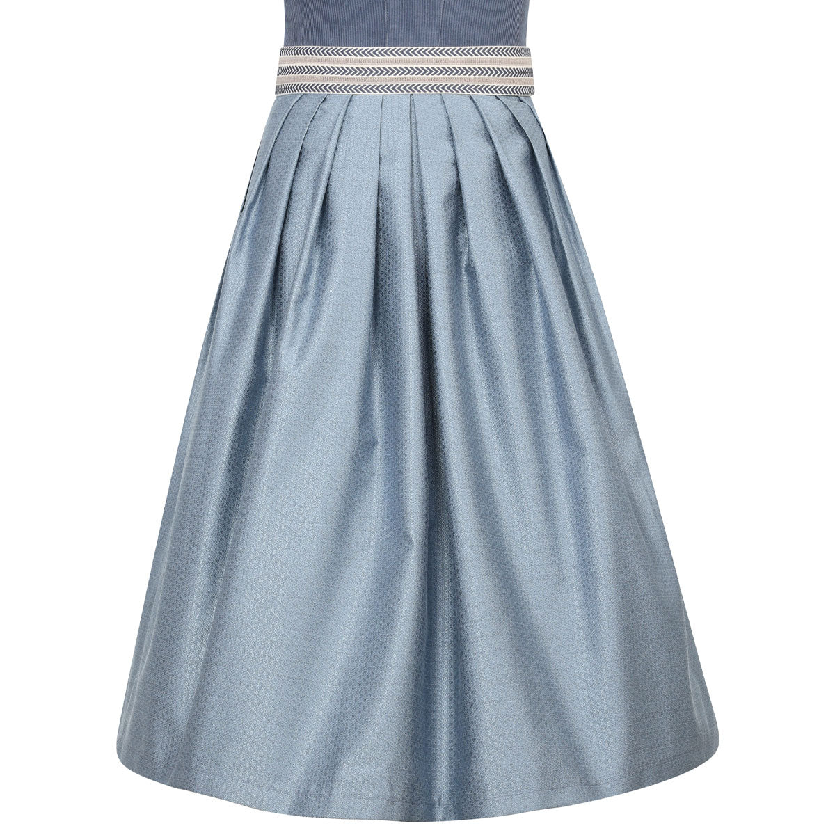 MarJo Dirndl Freudensee Himmelblau Gerader Ausschnitt Cord 70cm