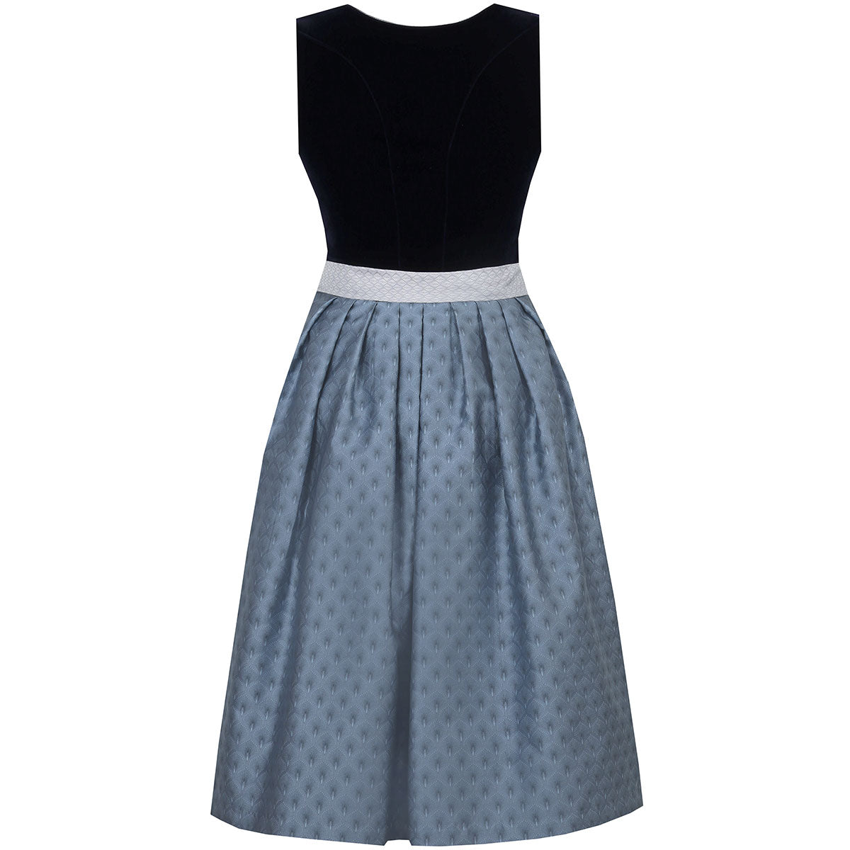 MarJo Dirndl Grafling Marine/Dunkelblau Samt 65cm - Datschi Trachten