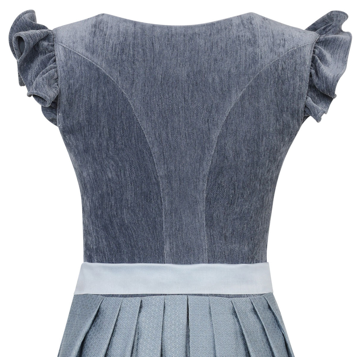 MarJo Dirndl Hochwinkel Hellblau Abnehmbare Flügelarme 70cm