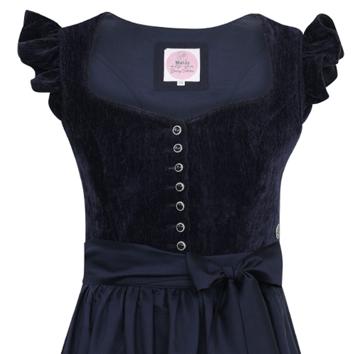 MarJo Dirndl Hochwinkel Midnight Flügelarm 70cm - Datschi Trachten