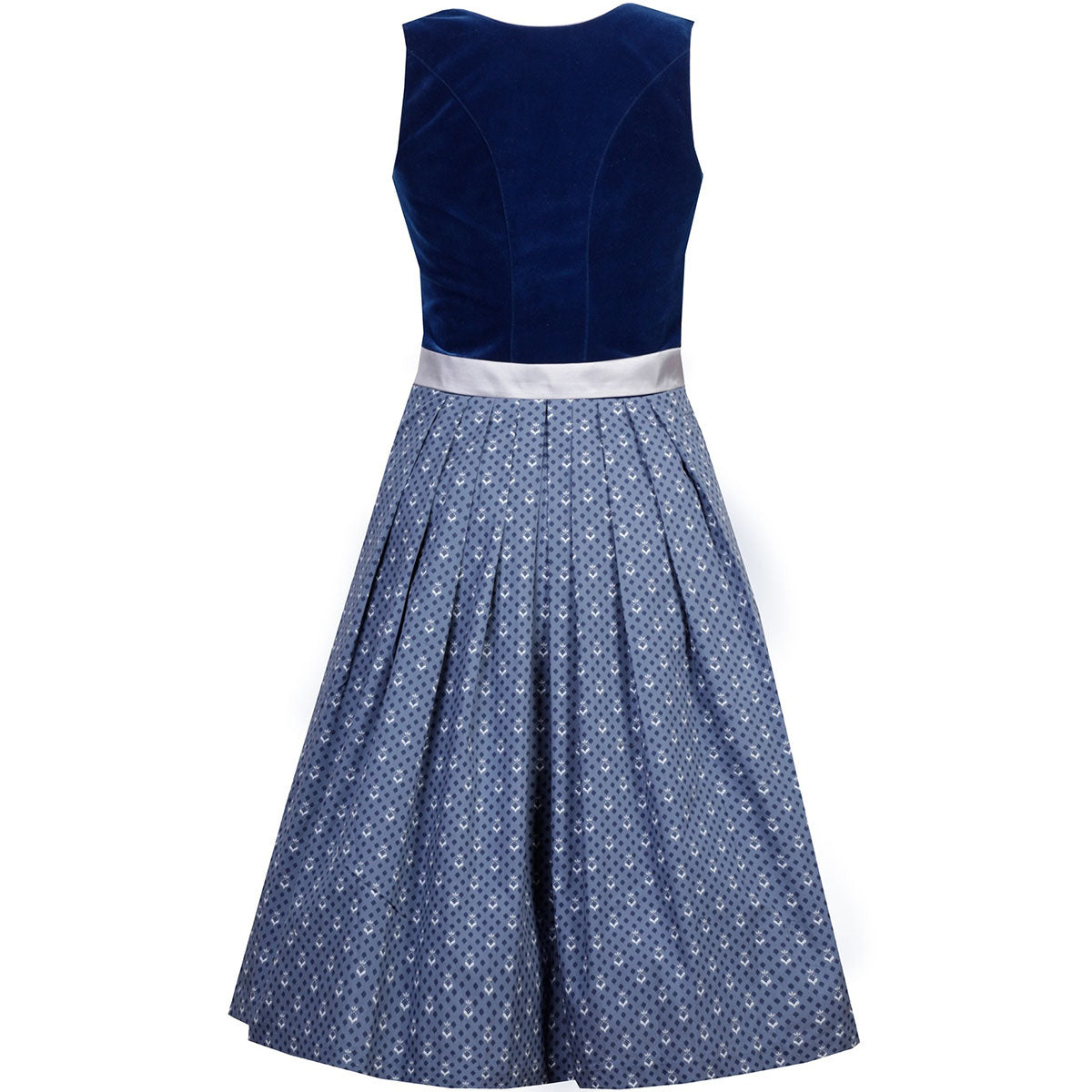 MarJo Dirndl Inka Dunkelblau/Silber 65cm - Datschi Trachten