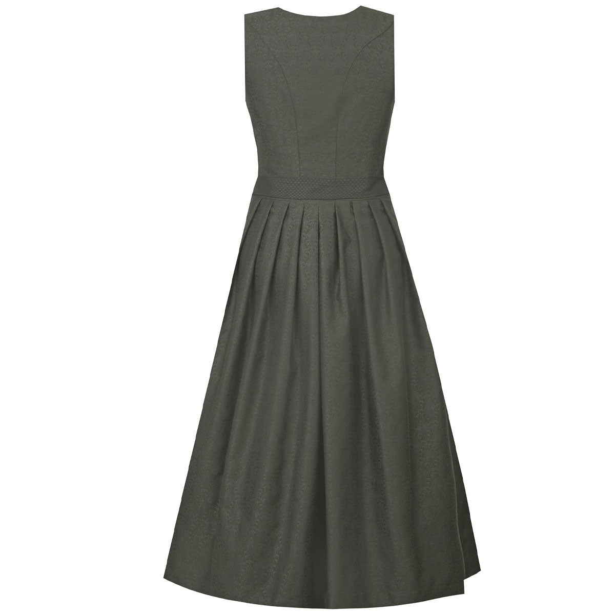 MarJo Dirndl Medlingen Olive/Grün Gerader Ausschnitt 70cm mit Beidseitige Eingriffstaschen im Rock und Elegant Design Dirndl Längentyp Midi (60-75cm)