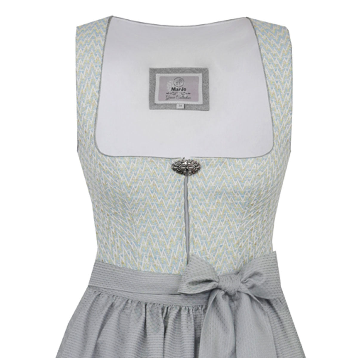 MarJo Dirndl Neuried Gletscher Reißverschluss 65 cm - Datschi Trachten