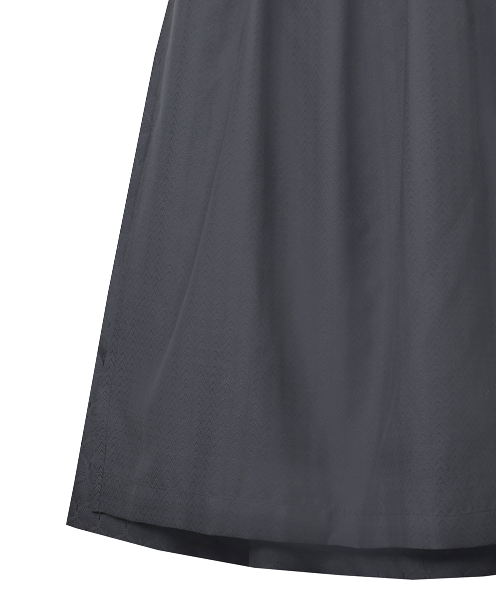 MarJo Dirndl Otterfing Asphalt Schwarz Gerader Ausschnitt 70cm - Datschi Trachten