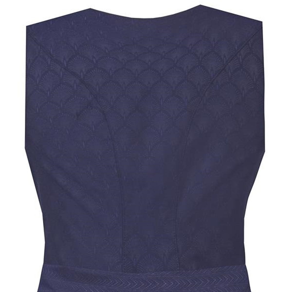 MarJo Dirndl Otterfing Marine Blau Gerader Ausschnitt 75cm - Datschi Trachten