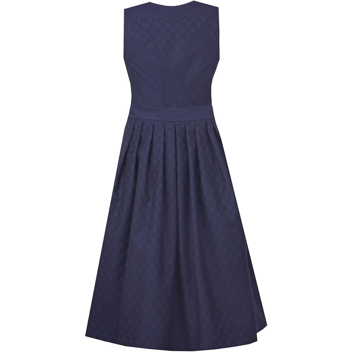 MarJo Dirndl Otterfing Marine Blau Gerader Ausschnitt 75cm Mieder Muster: Ornamente Rock Muster: Ornamente Schürzen Muster: Ornamente Ausschnitt: Gerader Ausschnitt, Balkonett Ausschnitt