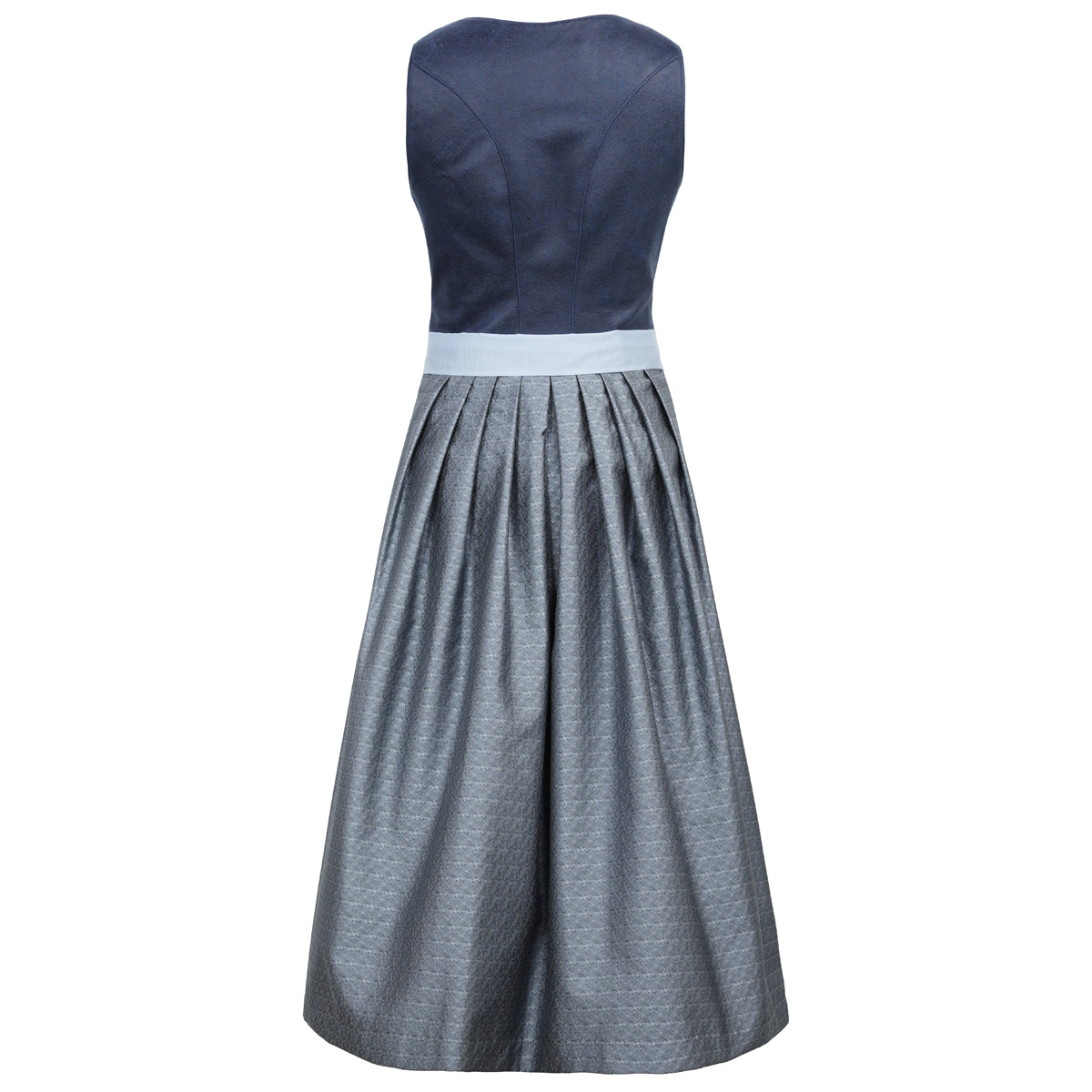 MarJo Dirndl Petershausen Vintage Blue-Himmelblau 70cm Reißverschluss