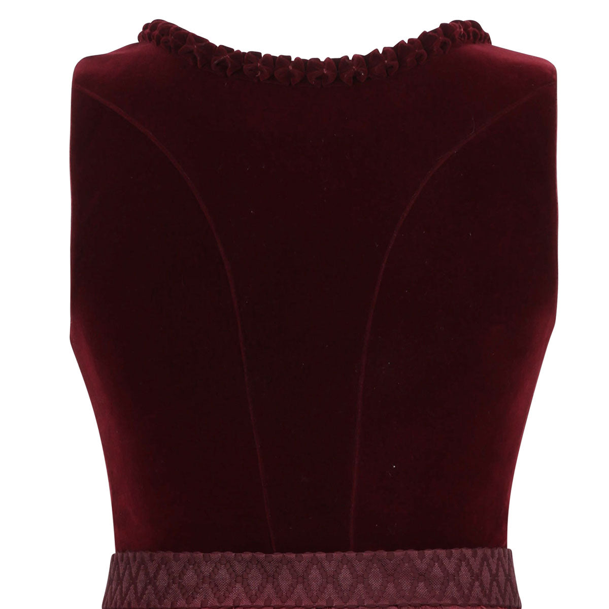 MarJo Dirndl Rabenstein Wine Froschgoscherl Samt 65cm